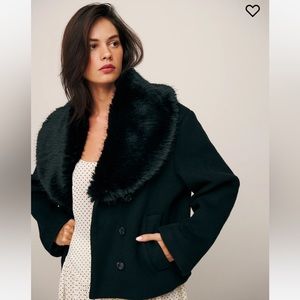 Reformation Scarlet Jacket in size medium. Color black.